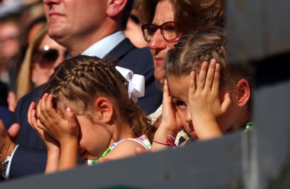 La delusione delle figlie di Federer, Charlene Riva e Myla Rose (Olycom)